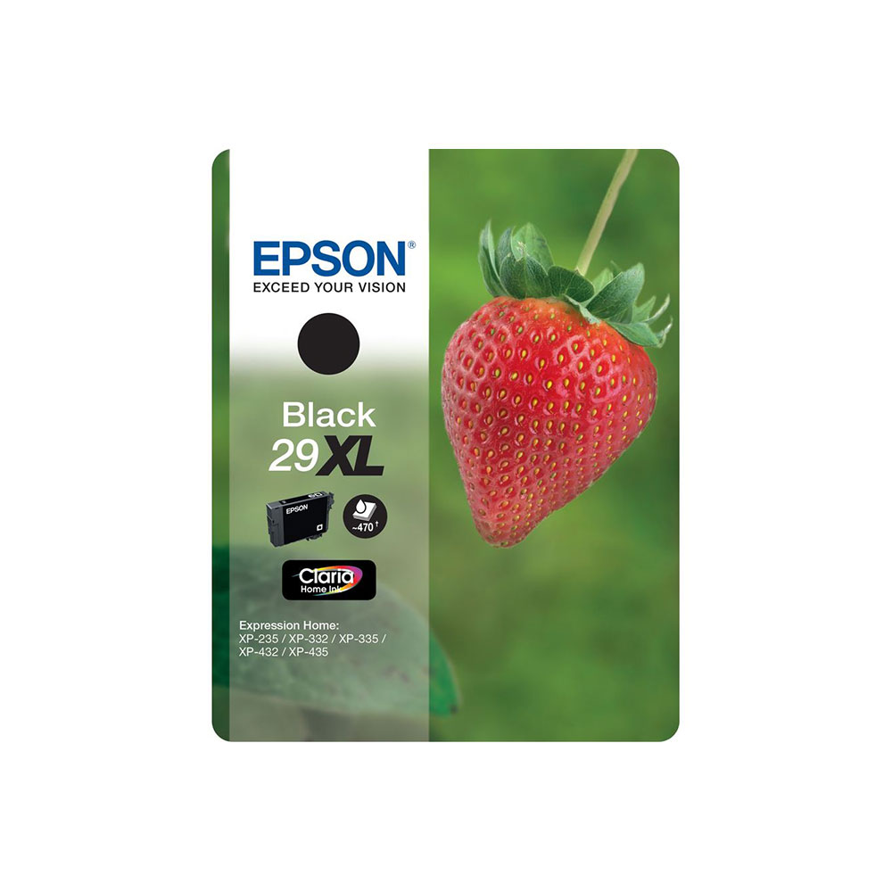 Epson Original Claria 29XL T2991 Strawberry Ink Cartridge 11.3ml Black
