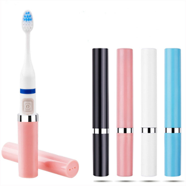 factory supplier mini dry battery electric toothbrush adults soft sonic automatic toothbrush with travel case