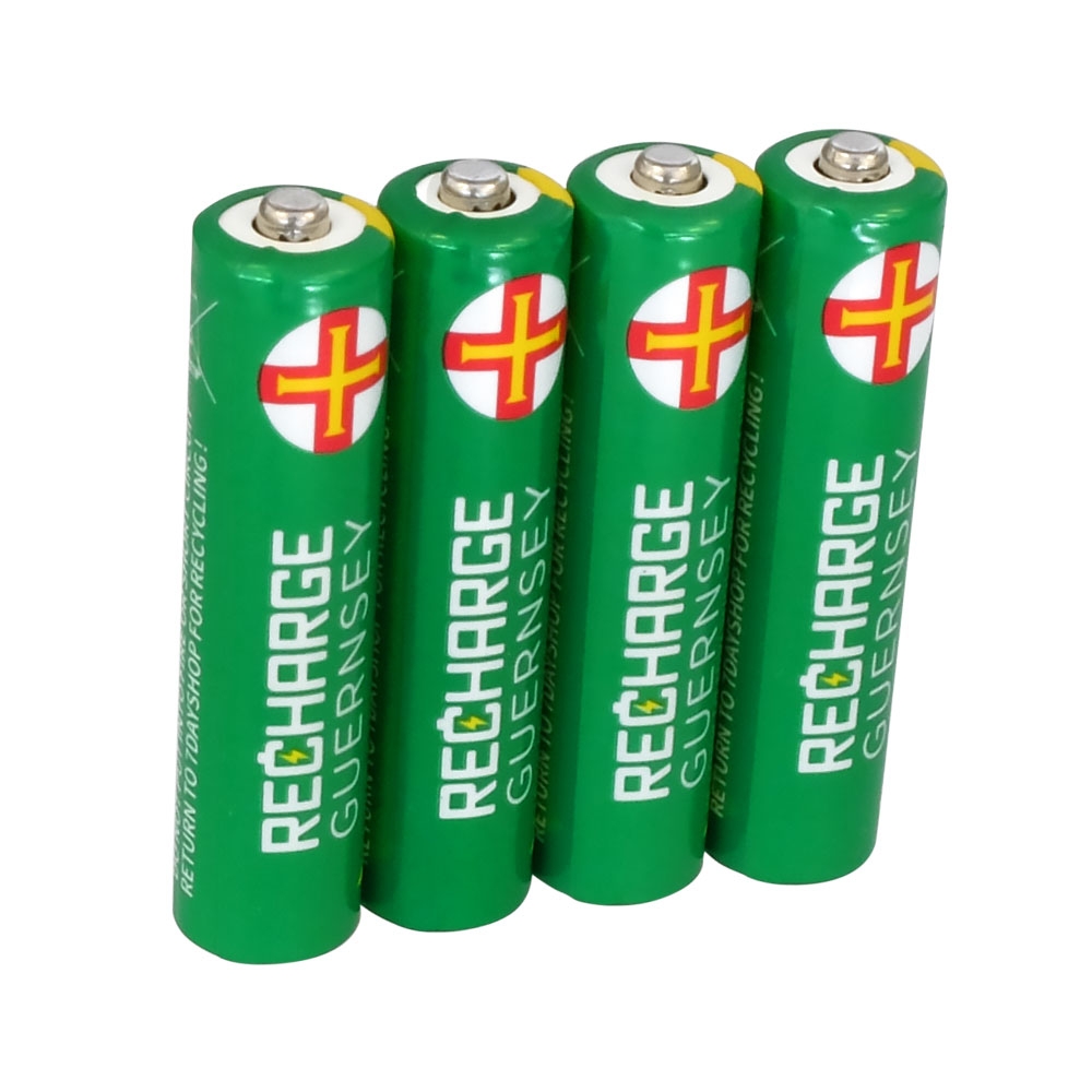 AAA NiMH Rechargeable Batteries - Long Life & Pre-Charged 800mAh Capacity - 4 Pack