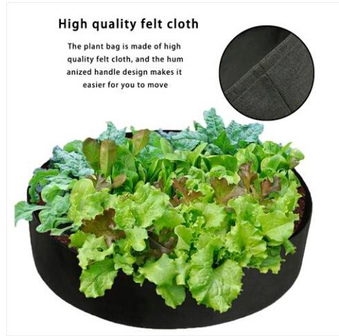 wholesales  50 gallons fabric raised garden bed round planting container grow bags