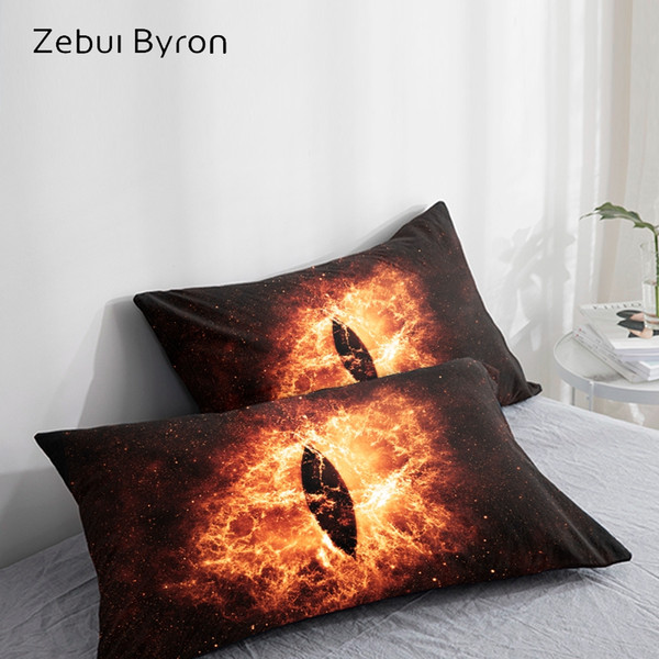 3d hd pillow case pillowcase custom/50x70/50x75/50x80/70x70,decorative pillow cover,evil eye in space bedding drop ship