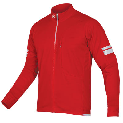 ENDURA Windchill Jacket: Red - S