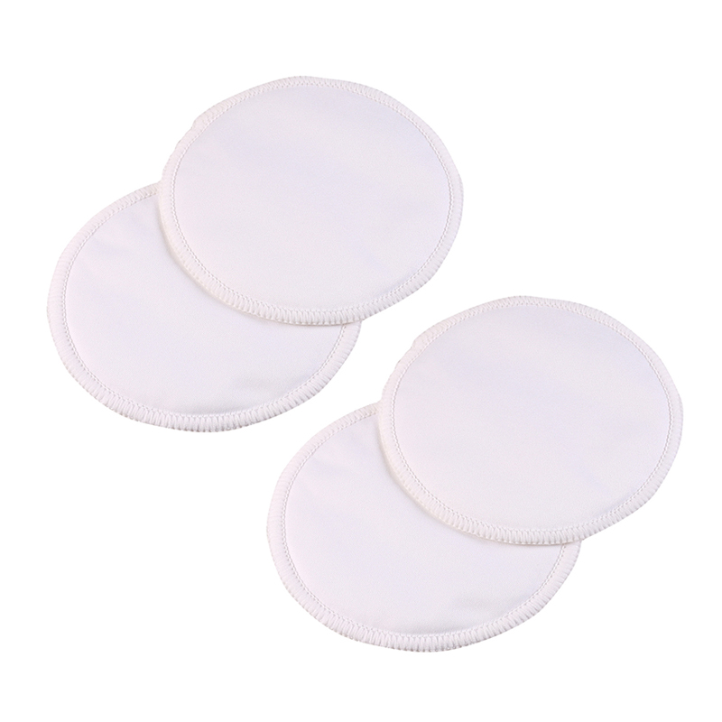 4-pcs Multi-color 3 layers Reusable Breast Pads Nursing Waterproof  Washable Pad Baby Breastfeeding Accessory