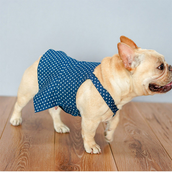 hswll cute polka dot ribbon dog dress dog clothes cozy sleeveless shirt pet dress sundress princess party small skirt