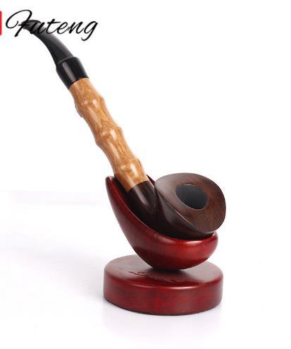Bamboo Pipe Long Rod Straight Smooth Pipe Handmade Sandal Straight Detachable Pipe