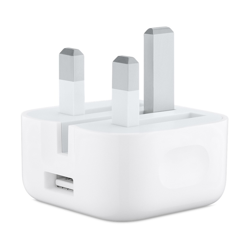 Apple 1A USB Power Adapter with Folding Pins - White (Official)
