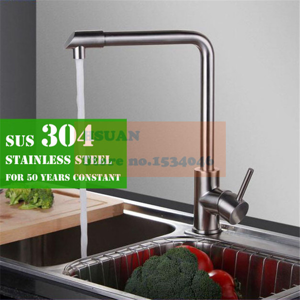 304 stainless steel brushed health material kitchen sink rotation mixer faucet 7 design fashion high grade water tap