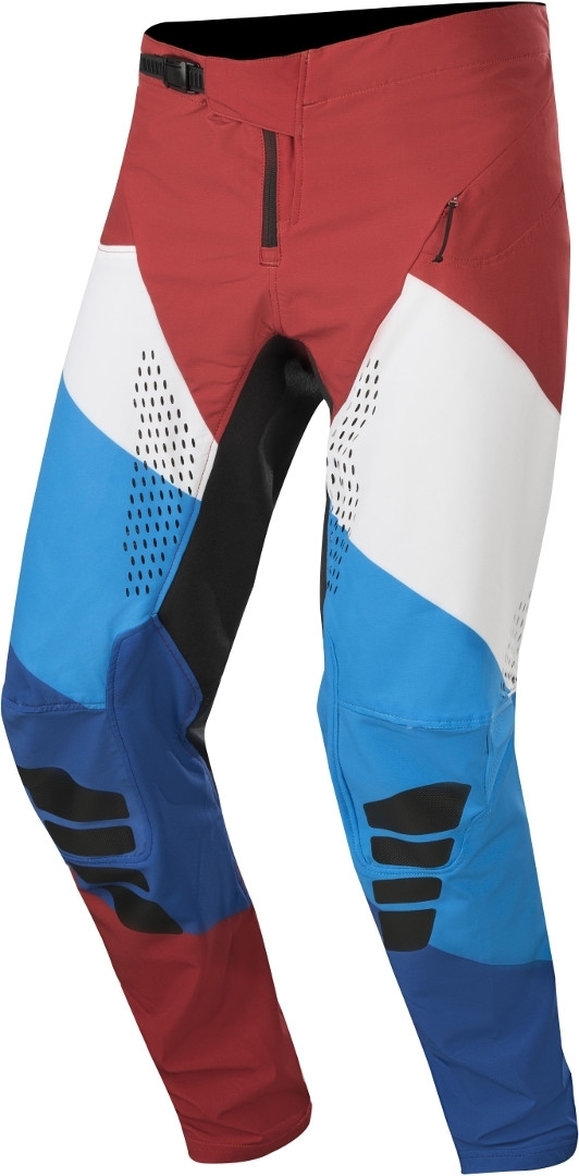 Alpinestars Techstar Fahrradhose Weiss Rot Blau 38