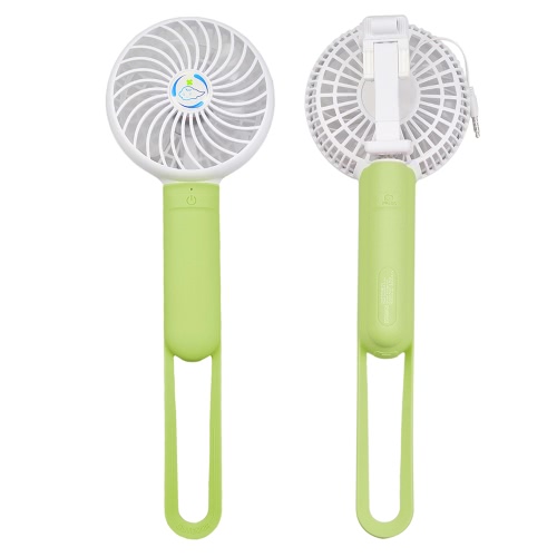 3 in 1 Multifunction Mini Portable USB Fan with 3 Level Adjustable Fan Speed Selfie Stick Handheld Fan with Silicone Handle