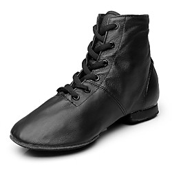 Women's Dance Shoes Jazz Shoes Ballroom Shoes Salsa Shoes Line Dance Boots Flat Heel Black Lace-up / Performance / EU43