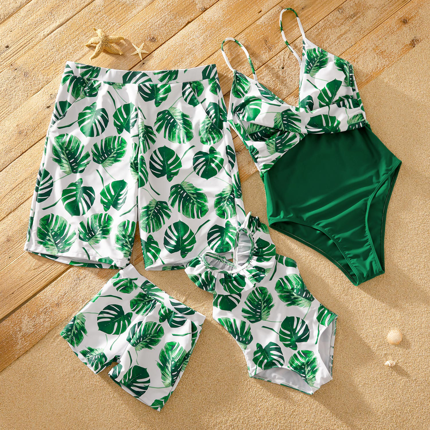 Banana Leaf Matching Swimsuits