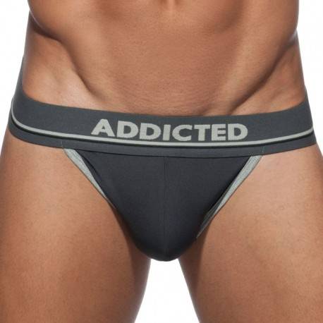 Addicted Sport 09 Tanga Brief - Charcoal XS