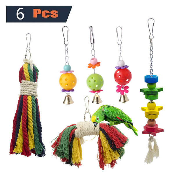 6 paper set parrot toys group combine parrot small favour and put sb. in important position product directly for bird toys