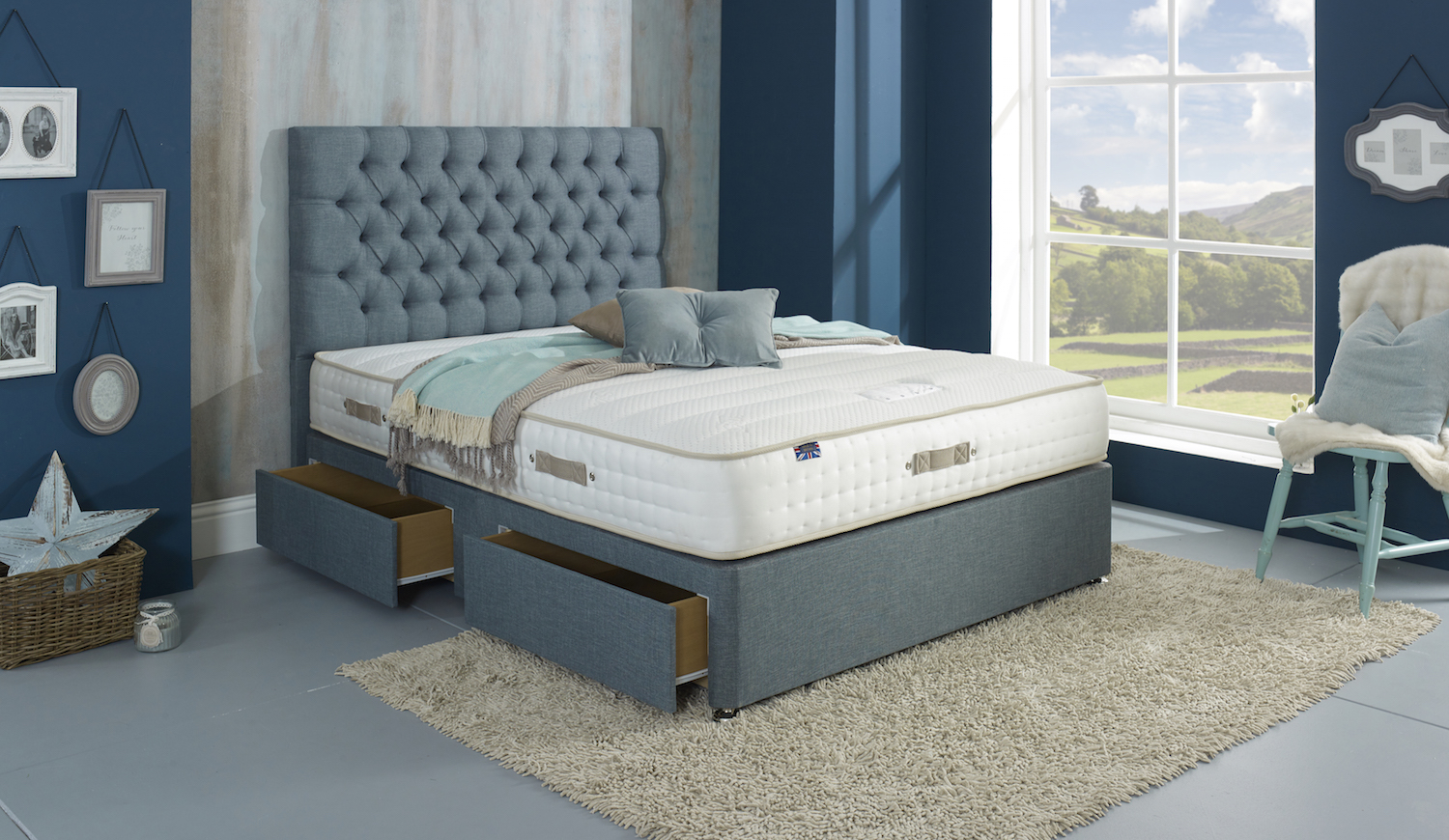 Joseph Crown Crest Pocket Series 1500 Memory Divan Bed