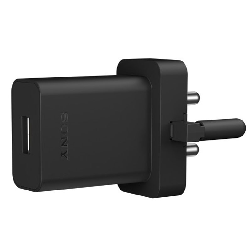 Sony 1.8A USB Mains Charger + Micro USB Data Cable - Black