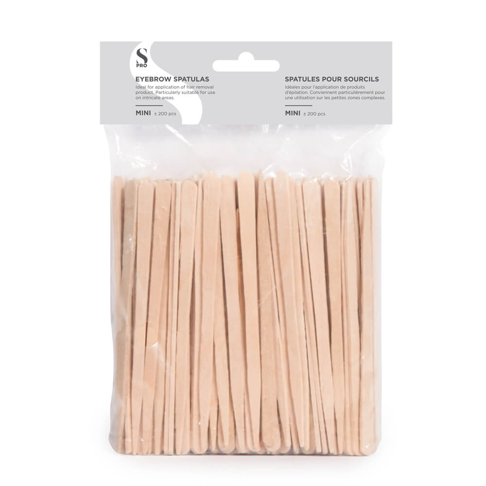 S-PRO Eyebrow Spatulas, Pack of 200