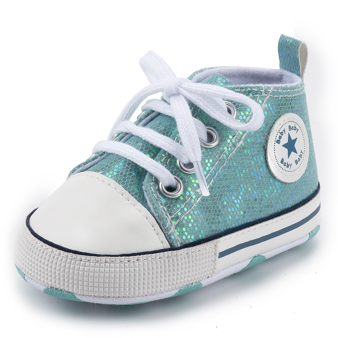 Baby / Toddler Fashionable Paillette Lace-up Prewalker Shoes