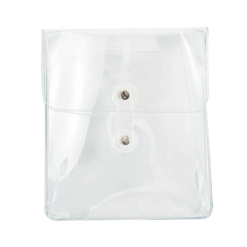 Stockage de facture de facture d'enveloppe en plastique de pochette de sac de document transparent portatif