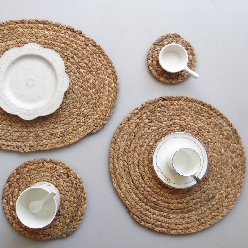 Straw Braided Natural Placemat Kitchen Table Heat Shield