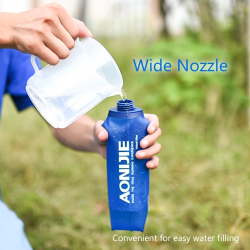 AONIJIE Sports Foldable BPA Sans PVC Bouteille Souple 500ml