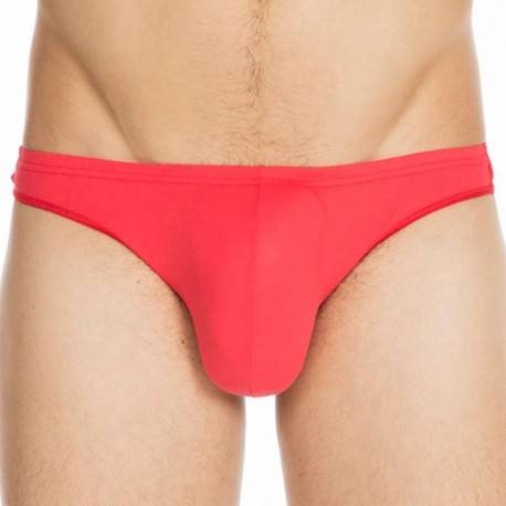 HOM Smart Cotton Freddy Thong - Red S