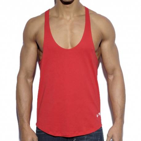 ES Collection Fitness Plain Tank Top - Red XL