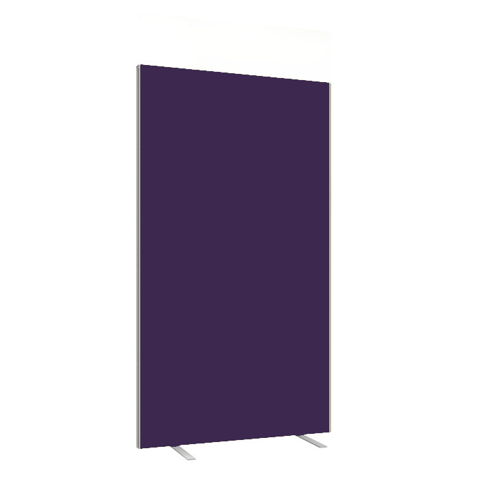 Dark Purple Floor Standing Office Screen 1000mm Wide- Height 1400mm
