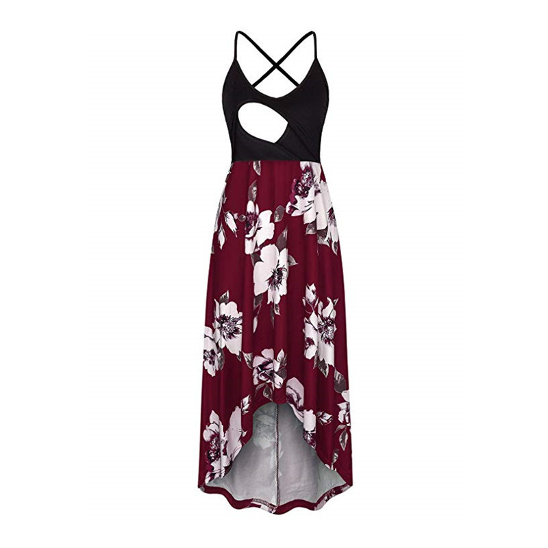 Sassy Floral Print Sleeveless Nursing Dress