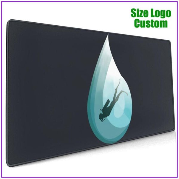 Mouse Pads & Wrist Rests Dive Personalized Custom Extra Large Big Gaming Gamer Mousepad Alfombrilla Raton Pc Completo With Support