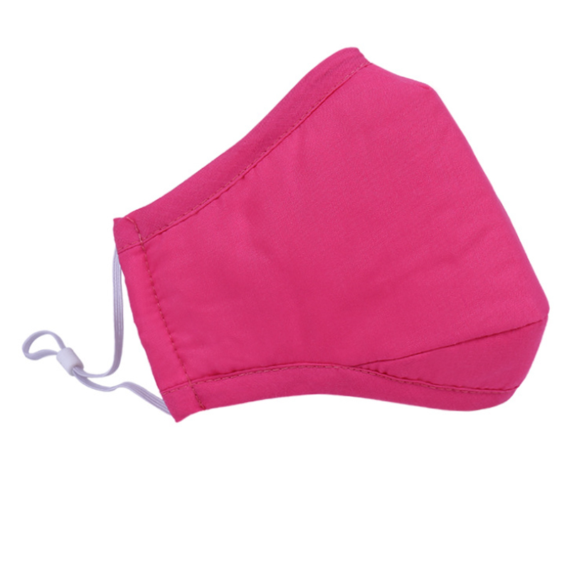 One Pack Adult Solid Woven Fabric Shell Half Face Mask (Not Include Filters)