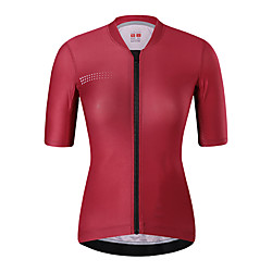 21Grams Women's Short Sleeve Cycling Jersey Summer Spandex Red Dark Navy Polka Dot Bike Top Mountain Bike MTB Road Bike Cycling Quick Dry Moisture Wicking Sports Clothing Apparel / Stretchy Lightinthebox