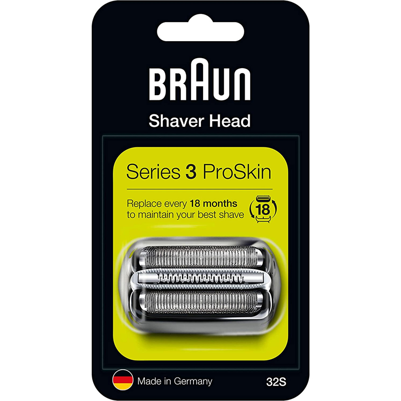 Braun 32S Series 3 Replacement Cassette Foil and Cutter Pack - Silver