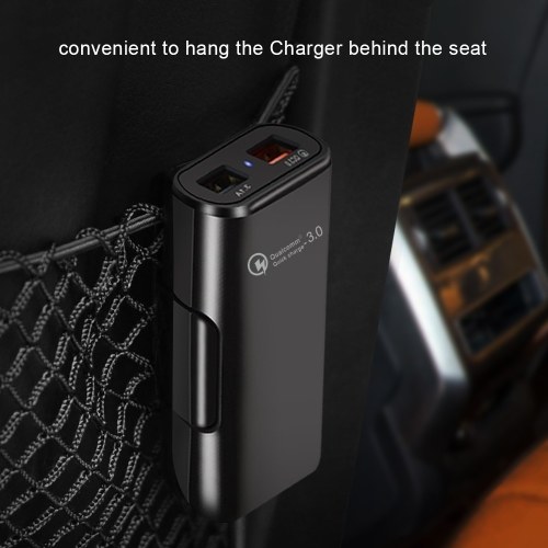 Chargeur de voiture 4 en 1 chargeur rapide 4 ports USB 36W 8A avant et arrière voiture de charge rapide Voyage adaptateur portable chargeur de téléphone portable pour iPhone Samsung Huawei Xiaomi