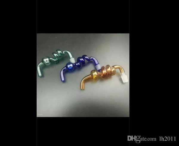 Multi spiral approach Wholesale Glass bongs Oil Burner Glass Water Pipes Oil Rigs Smoking Free