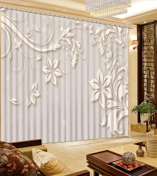 luxury 2017 modern curtains for living room fashionable jewelry window curtain 3d curtains for bedroom
