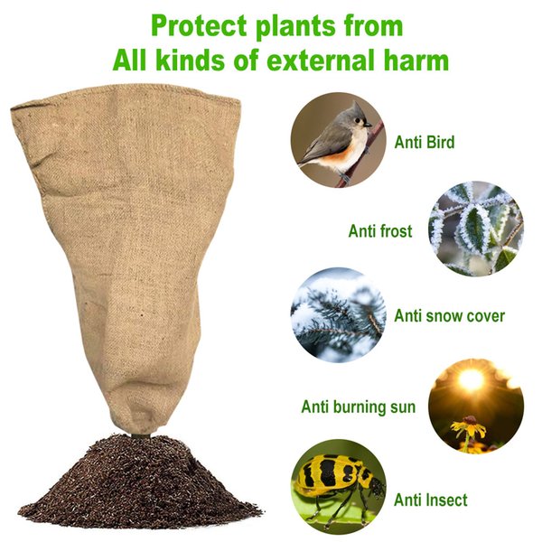 Free freight YEGBONG OEM ODM Other Garden Supplies Burlap winter plant protective cover frost fruit tree potted blanket plants from cold birds