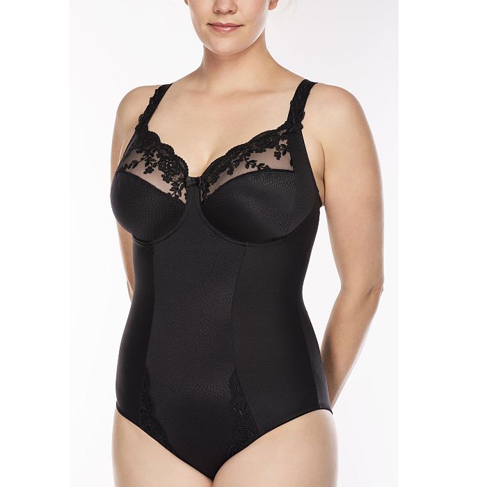 ULLA DESSOUS Ella Body mit Bügel, Schwarz Schwarz | 75 G