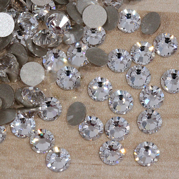 2000NoHF SS5 DIY Clear Crystal Non Hotfix Rhinestones Nails Art Glass Crystal Shiny China Rhinestone nail Accessories