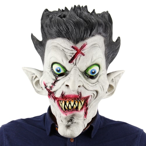 Latex Full Head Scary Zombie Mask Horror Toothy Ghost Masks for Halloween Masquerade Costume