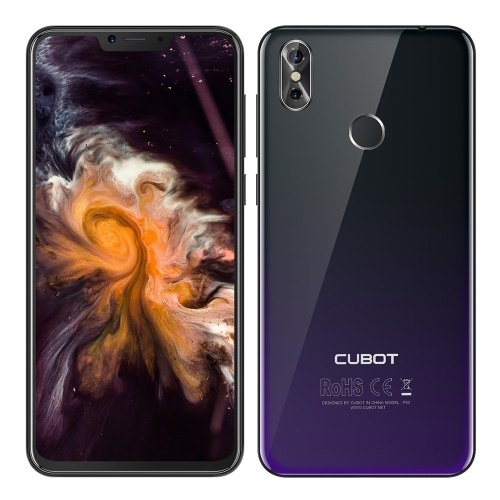 Cubot P20 Téléphone Mobile 4GB 64GB 6.18Inch Notch 19: 9 Screen