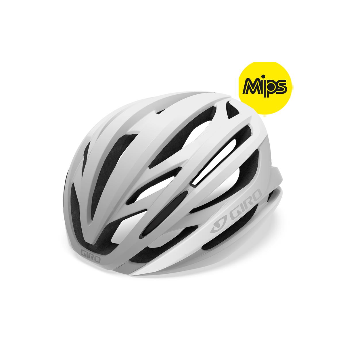 GIRO Syntax MIPS Road Helmet 2019 Matte White/Silver L 59-63cm