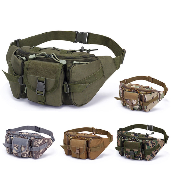 Camouflage Bag Men's Sports Outdoor Large-capacity sports bag suitcase Tactical Pockets Riding Travel Running Multi-function Chest Bag