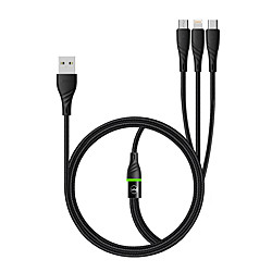 MCDODO Micro USB Lightning USB C Câble Tout-en-un 1 à 3 2.4 A 1.2m (4ft) TPE Pour Samsung Xiaomi Huawei Accessoire de Téléphone Lightinthebox