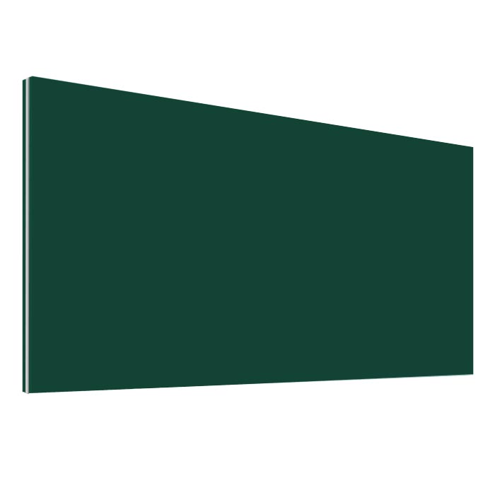 Office Desk Screen Dark Green 600mm Wide - Height 480mm