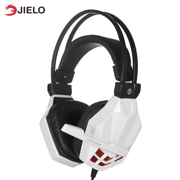 gaming pc headset headphones for gaming gamer stereo headphone over ear headband earphone with mic microphone led light