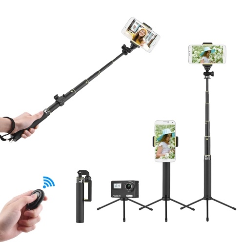 30inch Extendable Metal Selfie Stick Tripod Stand