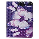 étui pour apple ipad pro (2020) 11 '' ipad 7 (2019) 10,2 '' ipad air 3 (2019) 10,5 '' porte-cartes portefeuille avec support étuis intégraux papillon violet en cuir pu tpu pour ipad 5 (2017) 9.7 ''