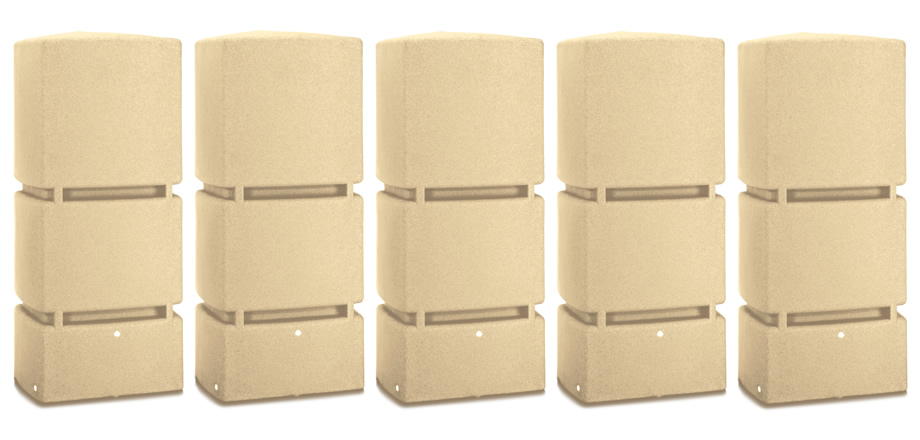 4000L 3P Technik Rain Tank System - Sandstone
