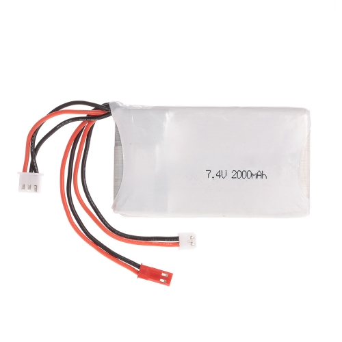 Lipo Battery 2S 7.4V 2000mAh 8C Lipo Battery for FrSky TARANIS Q X7 2.4G ACCST 16CH Remote Controller RC Transmitter