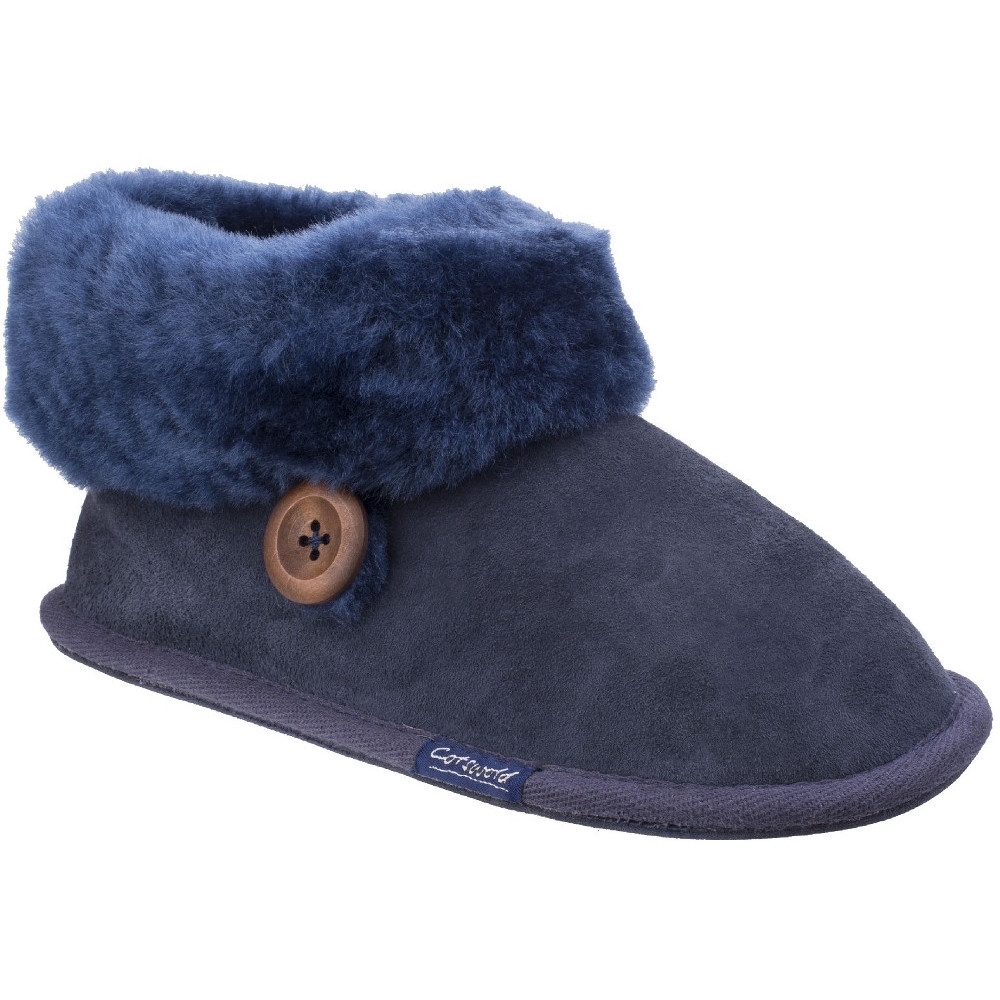 Cotswold Womens/Ladies Wotton Sheepskin Warm Premium Bootie Slippers UK Size 7 (EU 40)